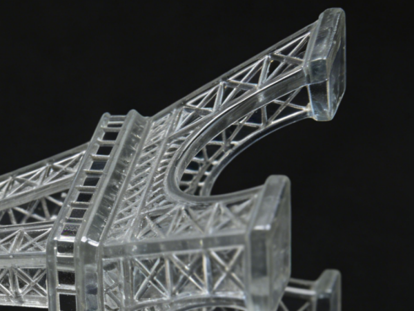 SLA 3D Printing a Transparent Eiffel Tower