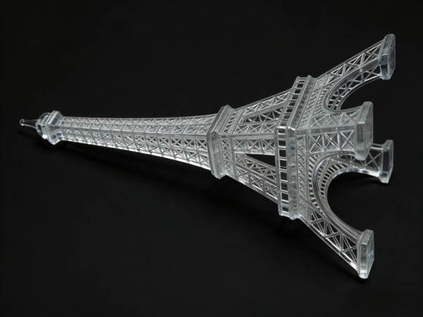 SLA 3D Printing a Transparent Eiffel Tower