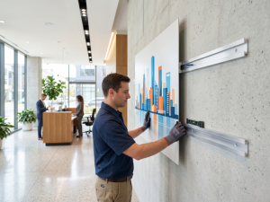 Architectural Guide How to Hang Metal Prints in Commercial Environments
