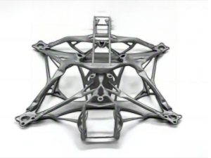 3D printed lattice structure UAV airframe showing lightweight aerospace frame design