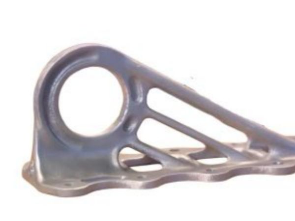 Topology optimized titanium aerospace bracket created with additive manufacturing for lightweight aircraft structures