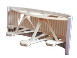 3D printed aerospace aircraft seat frame with lightweight lattice structure designed for additive manufacturing